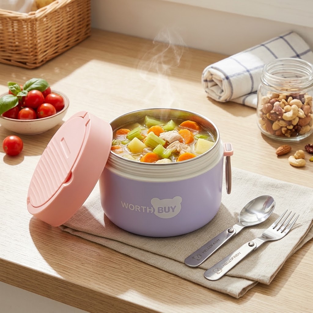 Baby Food Warmer - Boîte à lunch thermique en acier