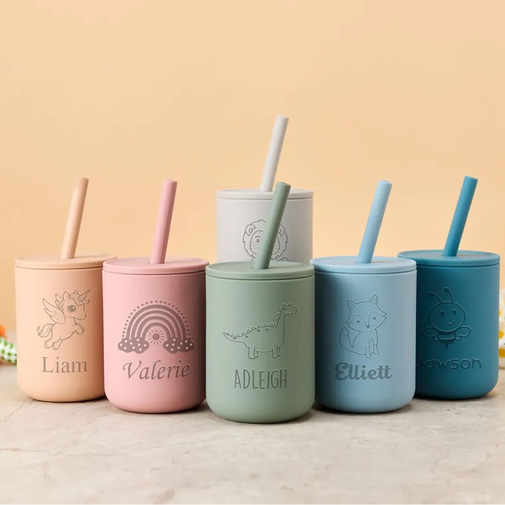 Gobelet à paille en silicone p - Baby Food Jars With Lids avis et prix